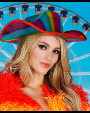 JC551 - Rainbow Cowboy Hat