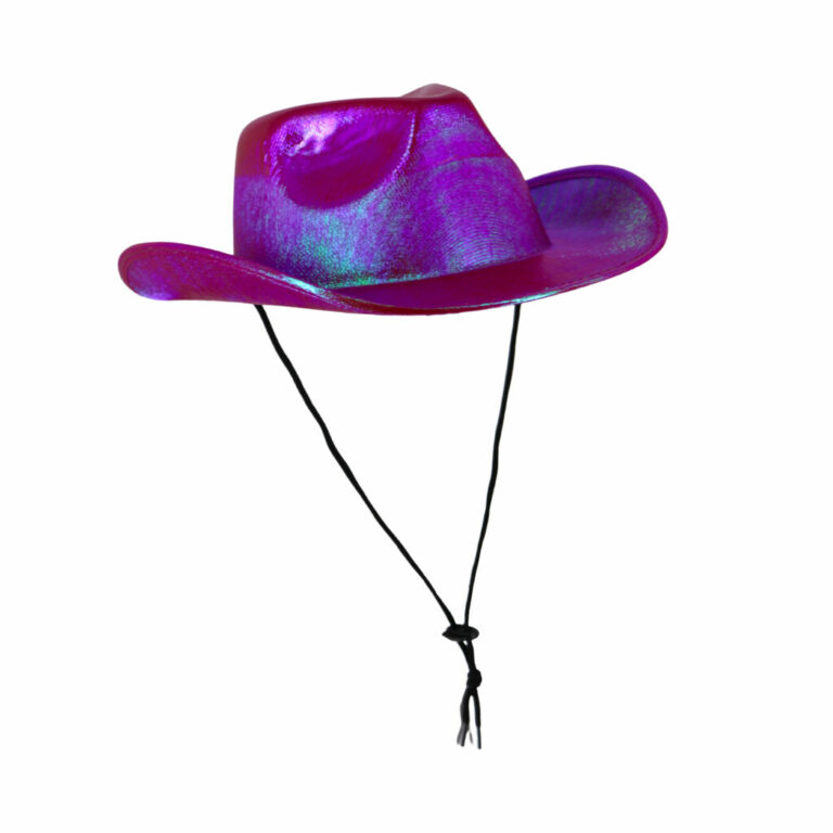 JC553 - Metallic Cowboy Hat with Tie-Up String - Image 12