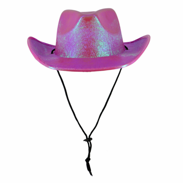 JC553 - Metallic Cowboy Hat with Tie-Up String - Image 11