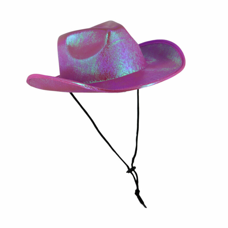 JC553 - Metallic Cowboy Hat with Tie-Up String - Image 10