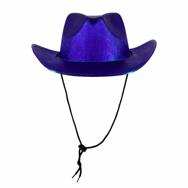 JC553 - Metallic Cowboy Hat with Tie-Up String - Image 9