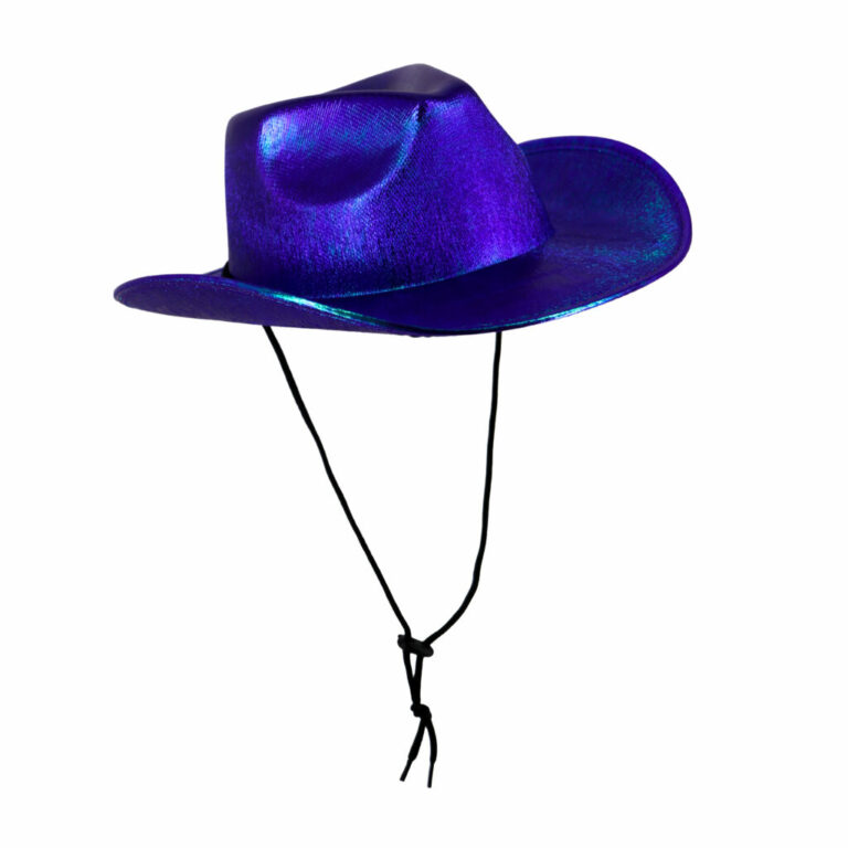 JC553 - Metallic Cowboy Hat with Tie-Up String - Image 8