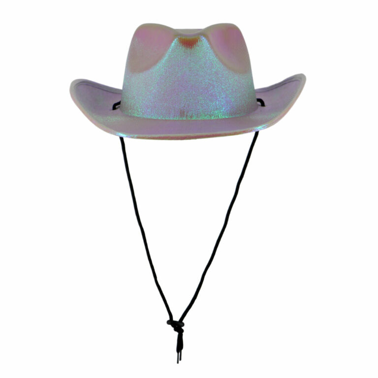 JC553 - Metallic Cowboy Hat with Tie-Up String - Image 3