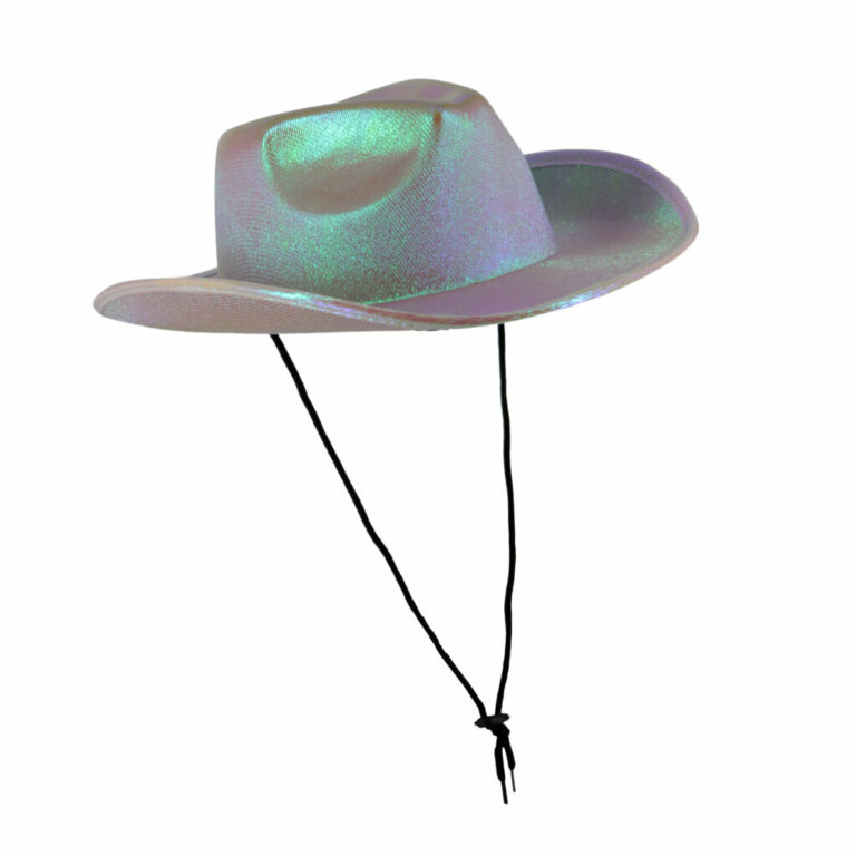 JC553 - Metallic Cowboy Hat with Tie-Up String - Image 2