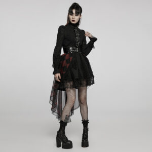 WLQ101 - Gothic Lace Overlay Skirt