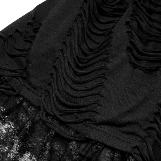 WLQ101 - Gothic Lace Overlay Skirt - Image 4
