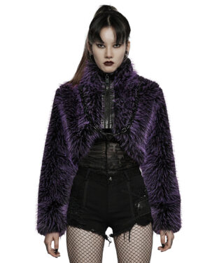 WY1397 - Gothic Fur Trim Coat
