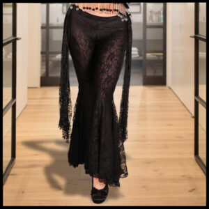 2106 - Lace Pants with Lining - Black