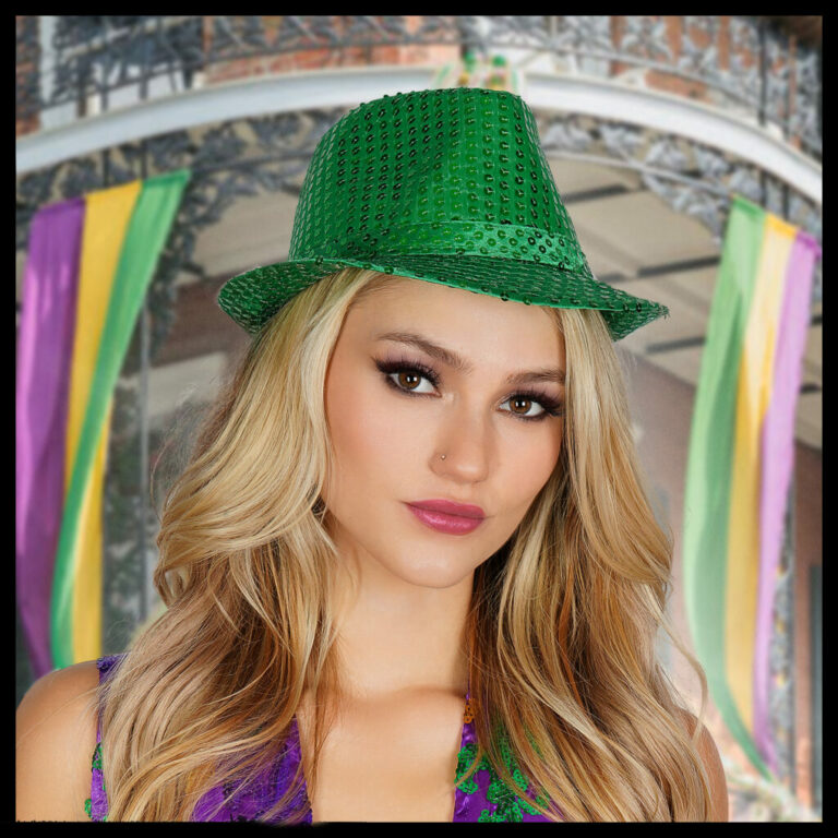 3819 - Sequin Fedora Hat