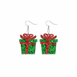 27935 - g glitter present earrings