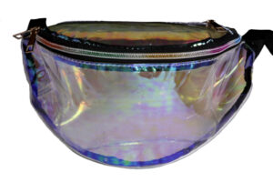 3837 - Holographic See-Through Fanny Pack