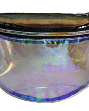 3837 - Holographic See-Through Fanny Pack