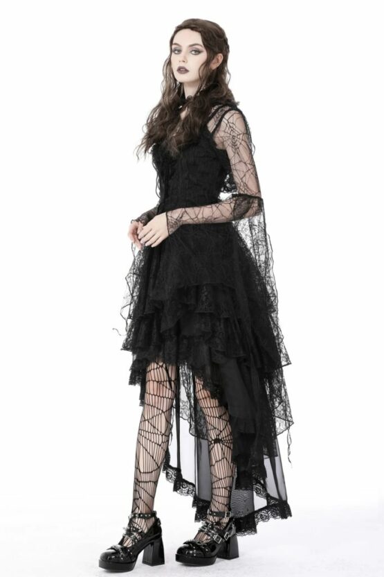BW113 - Gothic Sexy Spider Exaggerated Sleeves Hooded Cape - Image 3