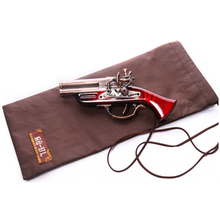 GS02 - Steampunk red gun and holster - Image 4