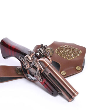 GS02 - Steampunk red gun and holster
