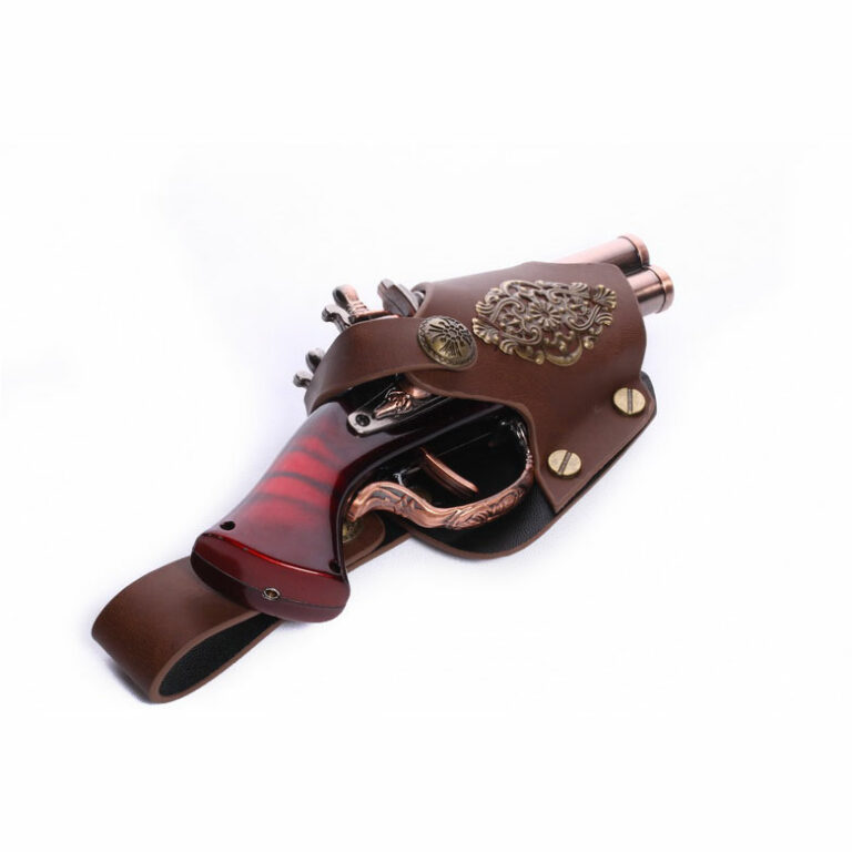 GS02 - Steampunk red gun and holster - Image 3