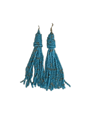 25019 - Fringe Beaded Tassel Earrings