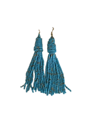 25019 - Fringe Beaded Tassel Earrings