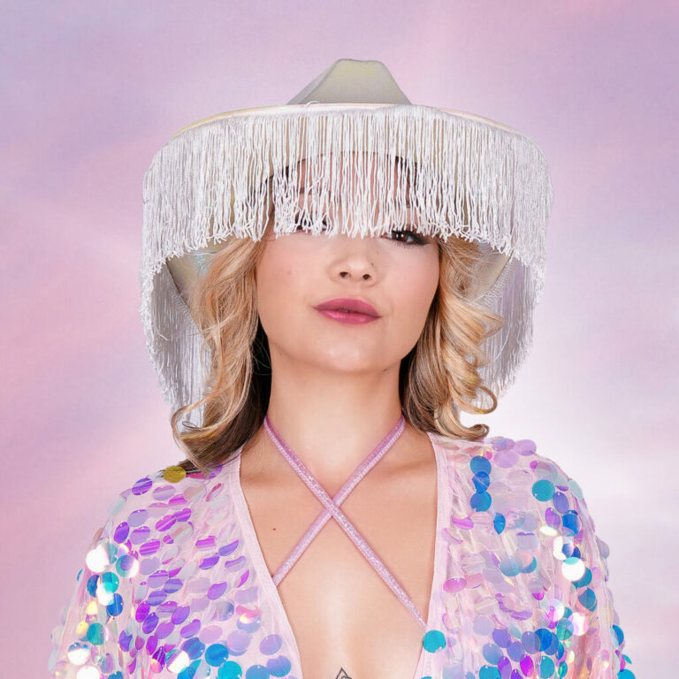 JC545 - Metallic Cowboy Hat with Fringes - Image 22