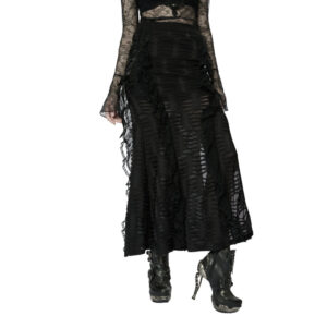 WQ609 - 3D Lace Decayed Knit Skirt