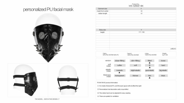 WS526 - PU Facial Mask - Image 4