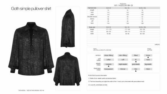 WY1432 - Acetic Abstract Pullover Shirt - Image 5