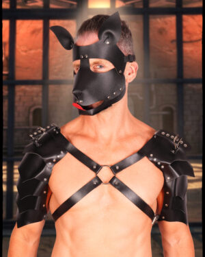 63316 - Leather Face Mask, dog