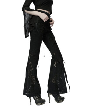 WK535 - Goth Flared Long Pants