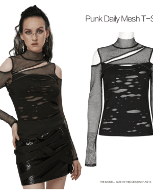 WT744 - Punk Daily Mesh T-shirt