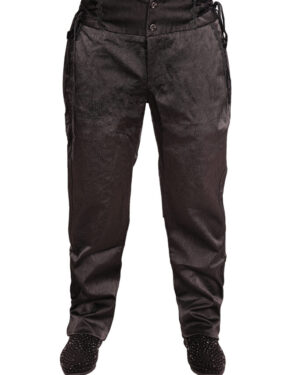 PT190 - Jacquard Print with Waistband Slim Leg Trousers