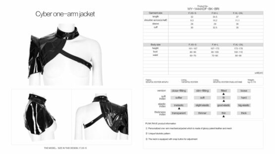 WY1444 - Cyber One Arm Jacket - Image 5