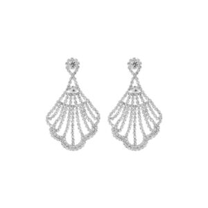 27360 - Crystal Chandelier Fan Earrings