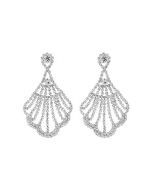 27360 - Crystal Chandelier Fan Earrings