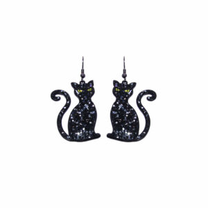 27976 - bn black cat earring