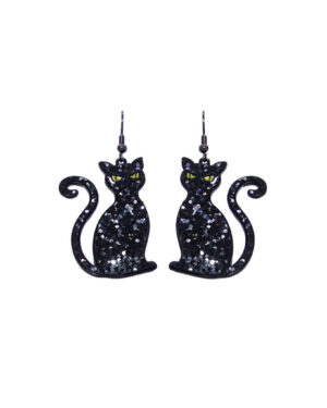 27976 - bn black cat earring