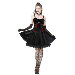 DW760 - Gothic Lace Up Dress