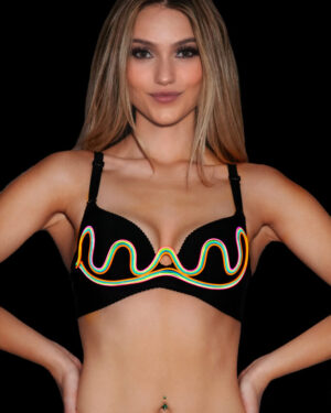 LED103 - LED Wavy Multi Wire Bra