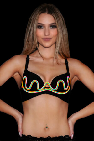 LED103 - LED Wavy Multi Wire Bra