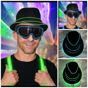 LED111 - LED Flash Fedora Hat