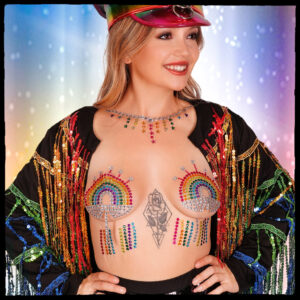 1113 - Body Gems, Pasties - Rainbow