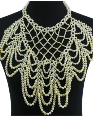 14204 - Pearl Net Choker