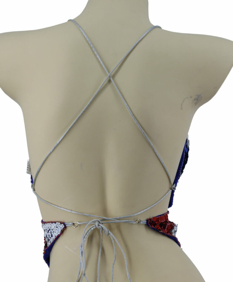 2278USA - Beaded Butterfly Top - Stars & Stripes - Image 3