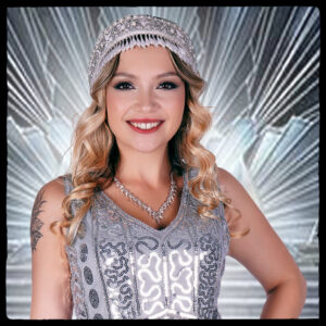 97501 - Crystal Belt - White