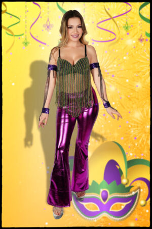 3054 - Bra - Mardi Gras with Hanging Strands