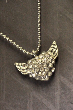 LC295 - Small Heart with Wings Pendant - Silver