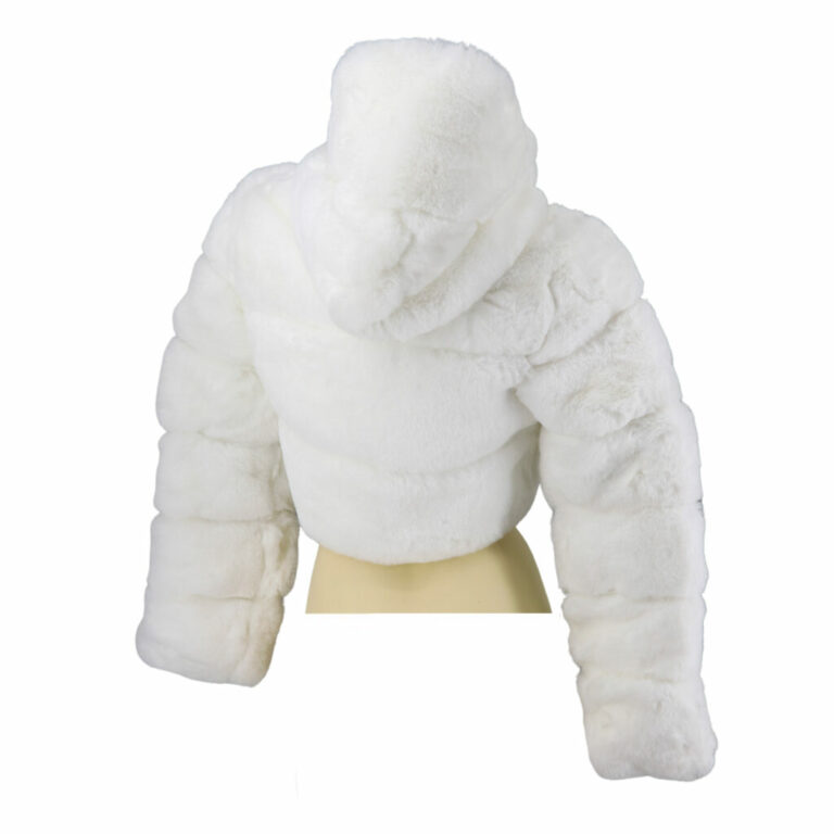 2639 - Faux Fur Puffer Crop Jacket - Image 12