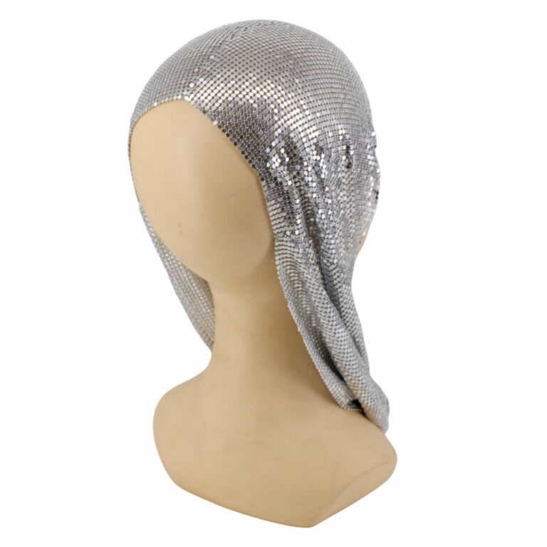 94055 - Metal Mesh Hooded Headpiece - Image 6