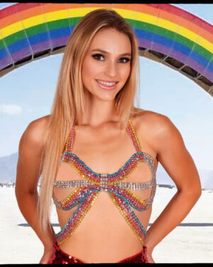 94058 - Rhinestone Rainbow Top