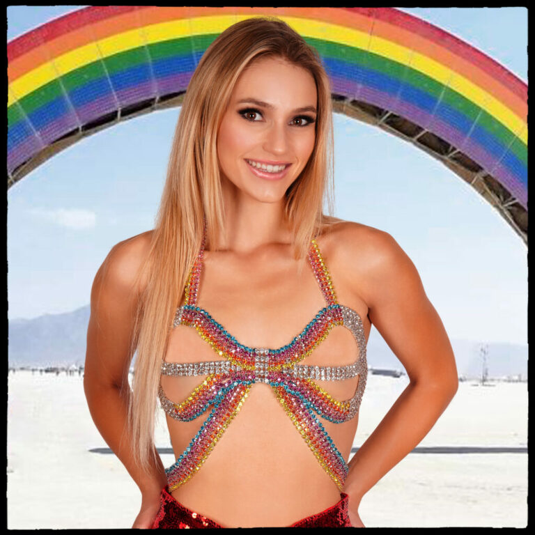 94058 - Rhinestone Rainbow Top