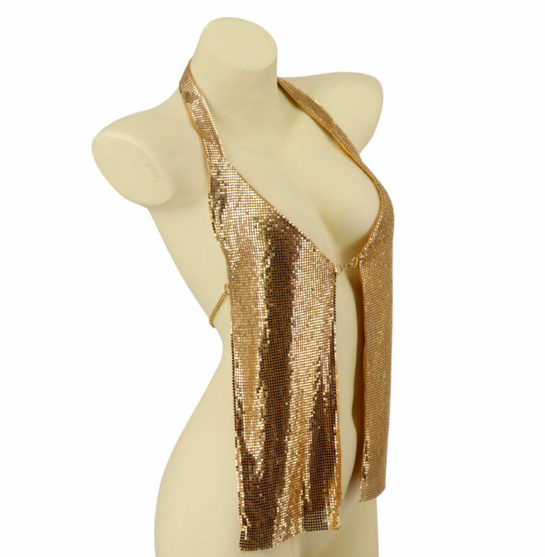 94066 - Metal Mesh Halter Top - Image 7